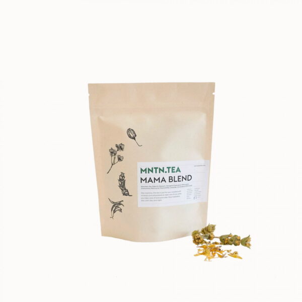 bergthee mama blend met goudsbloem kamille en lavendel kruidenthee lemon poppy tea moederdag cadeau thee