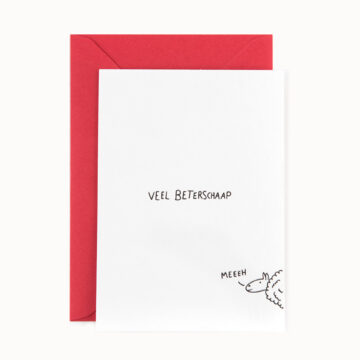 beterschap humor veel beterschaap beterschapskaart studio flash letterpress pynappel