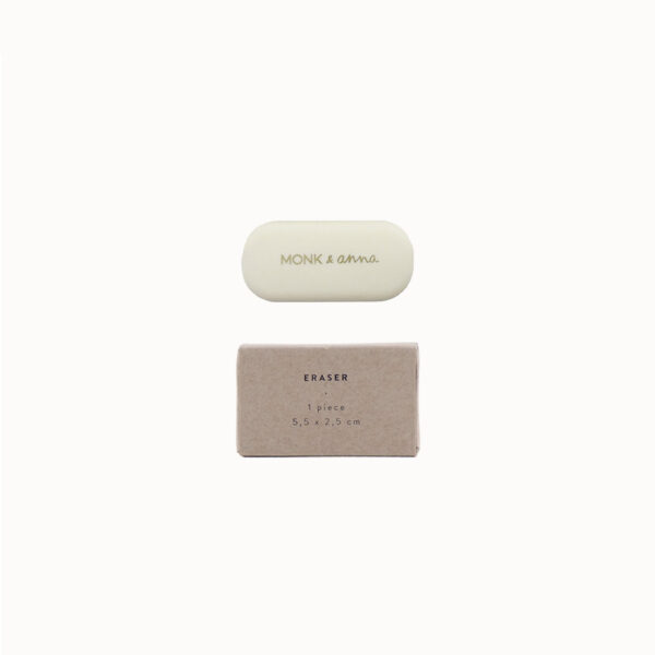 gum monk and anna gouden details eraser stationery brievenbus cadeau pynappel