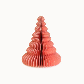 honeycomb kerstboom roze glitter 15 cm magneet sluiting only natural papieren kerstboom pink pynappel brievenbus cadeau