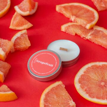 mini soja geurkaars grapefruit nordtrice geurkaars pynappel brievenbus cadeau