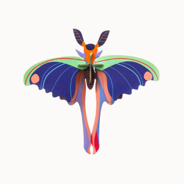 muurdecoratie vlinder studio roof blue comet butterfly 3d vlinder pynappel brievenbus cadeau