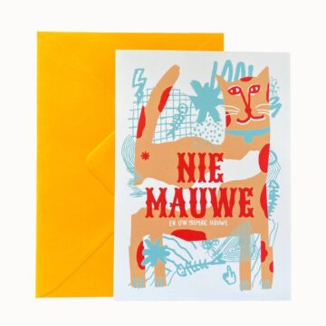 nie mauwe en uw gemak houwe ansichtkaart studio turbo raoul wilke offset print pynappel