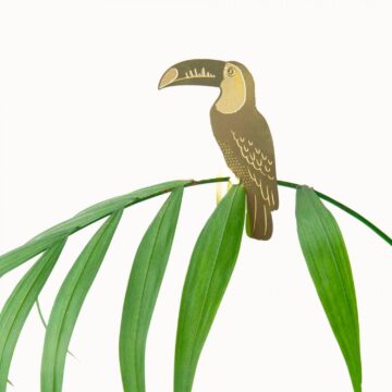 plantenbeestje toekan plant animal toucan goud pynappel brievenbuscadeautje