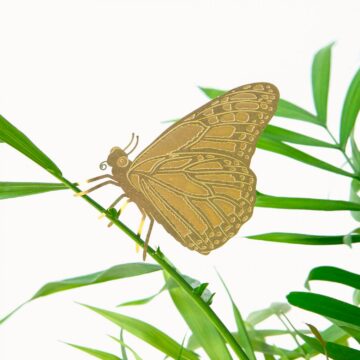 plantenbeestje vlinder plant animal butterfly goud pynappel brievenbuscadeautje