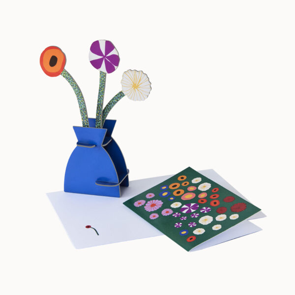 studio roof pop out card gustav klimt flowers pop up kaart pop up card bloemen pynappel brievenbus cadeau