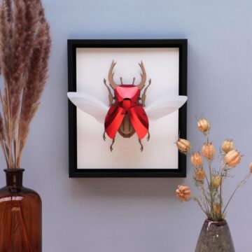 3d insect papieren vliegend hert papieren insecten pynappel